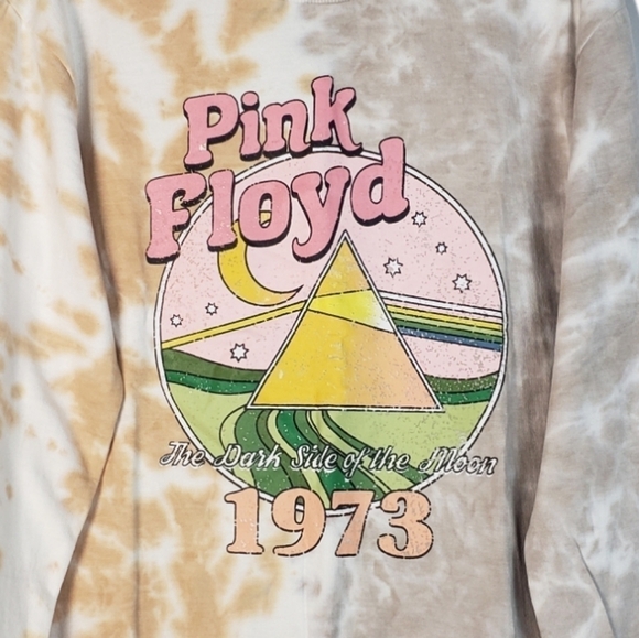 PINK FLOYD Dark Side of the Moon tie dye pullover NWT - Picture 2 of 8
